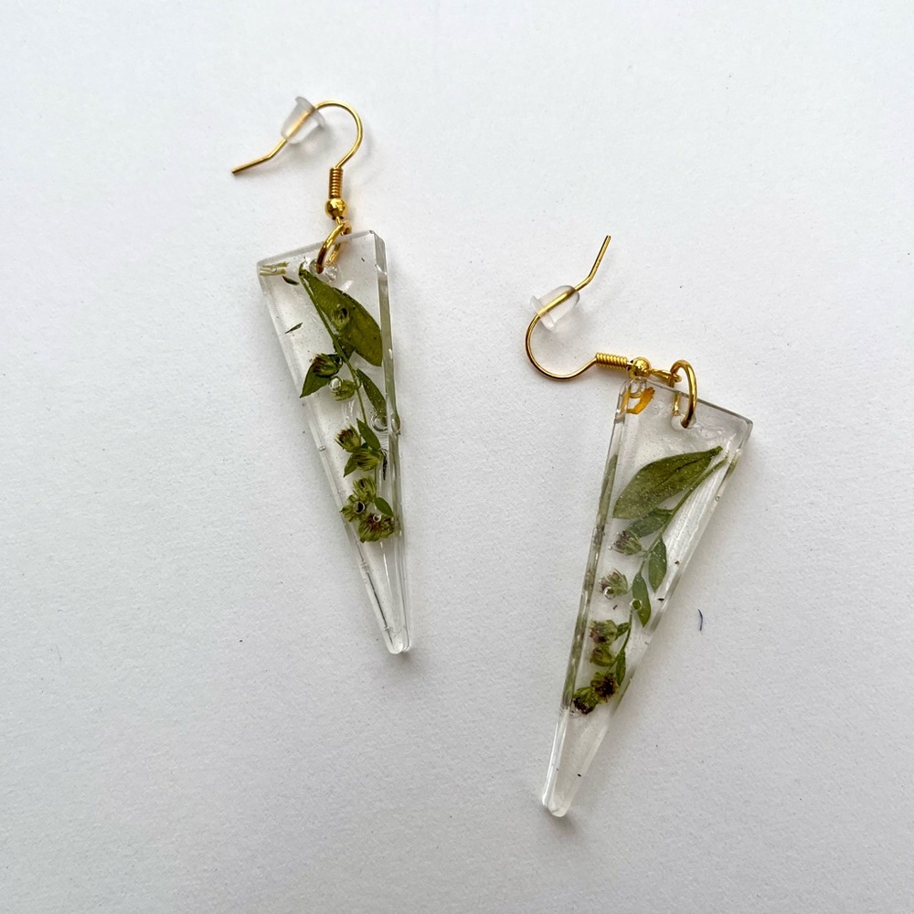 Handmade floral earrings